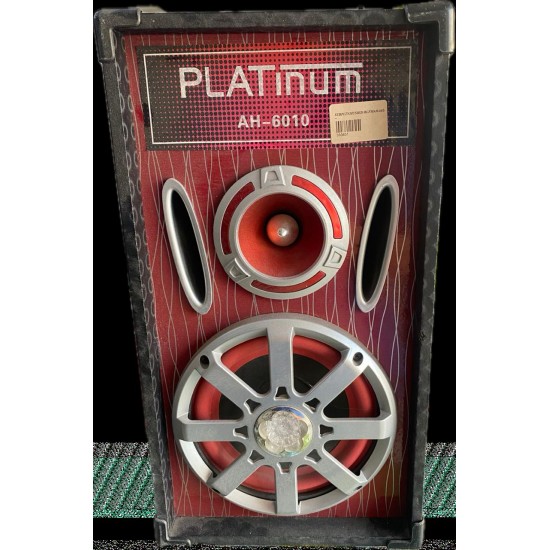 Subwoofer Platinume Usb/Sd/Remote Bluetooth Fm Ah-6010